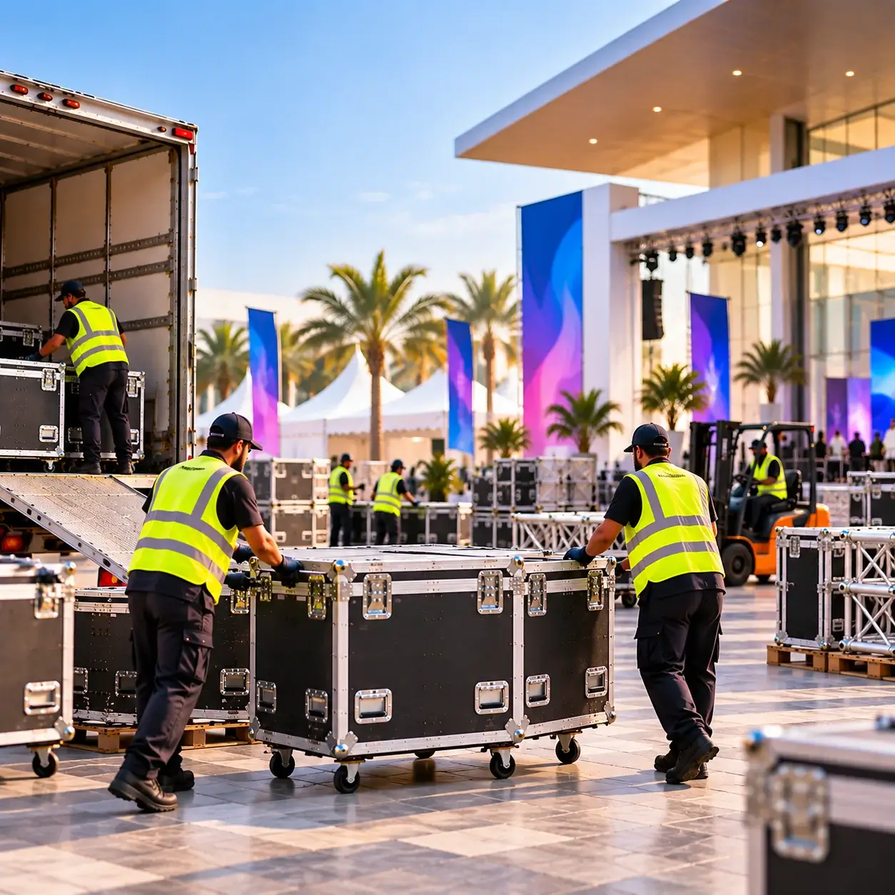 Event logistics storage and transportation