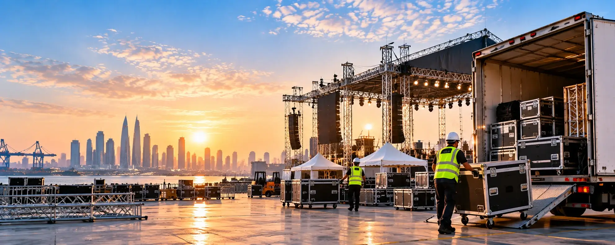 Event logistics and event equipment transportation