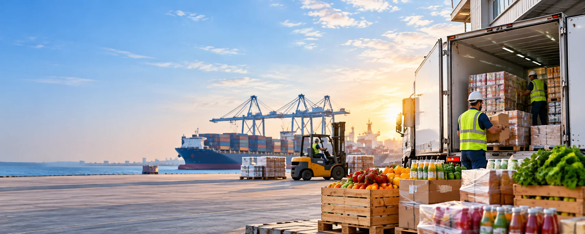 Food & Beverage logistics and vehicle transportation