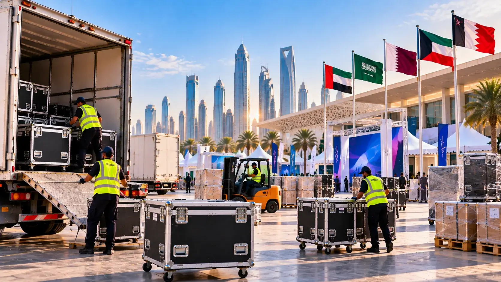 Regional event logistics support
