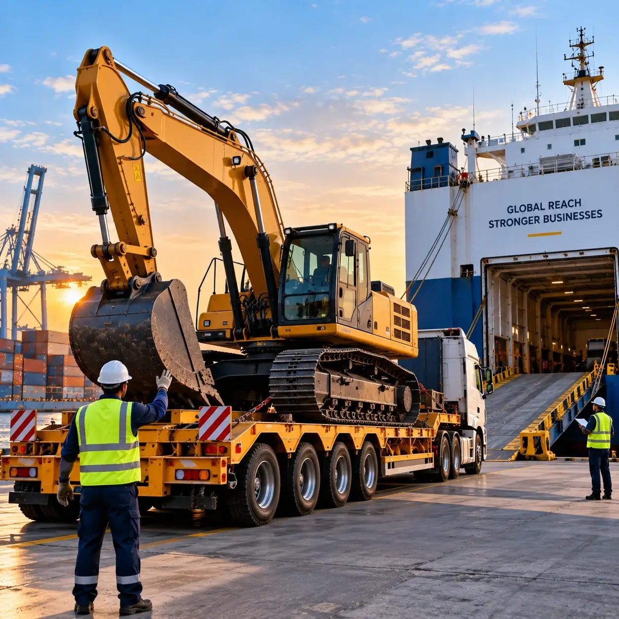 Heavy equipment logistics