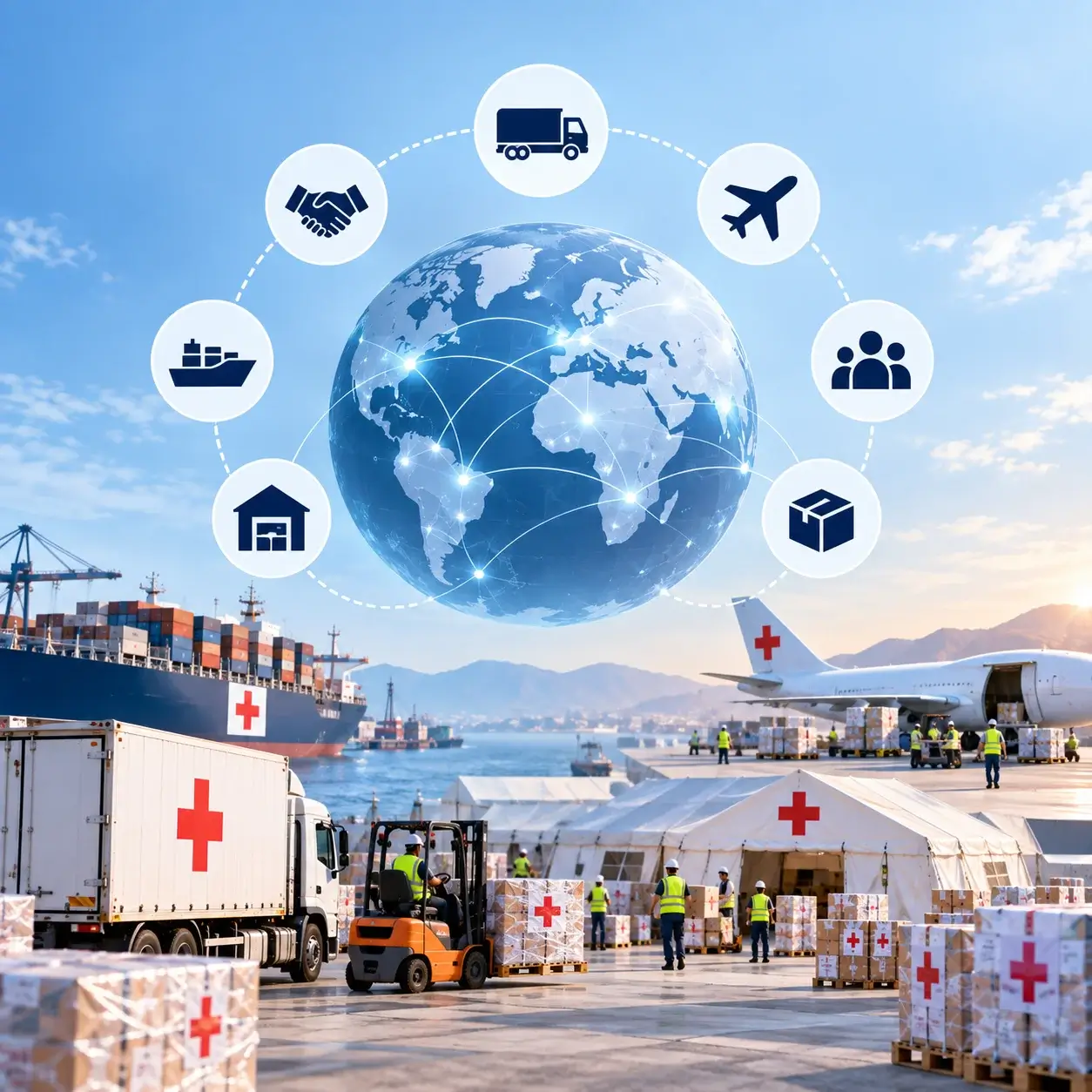 Humanitarian GCC and regional logistics network